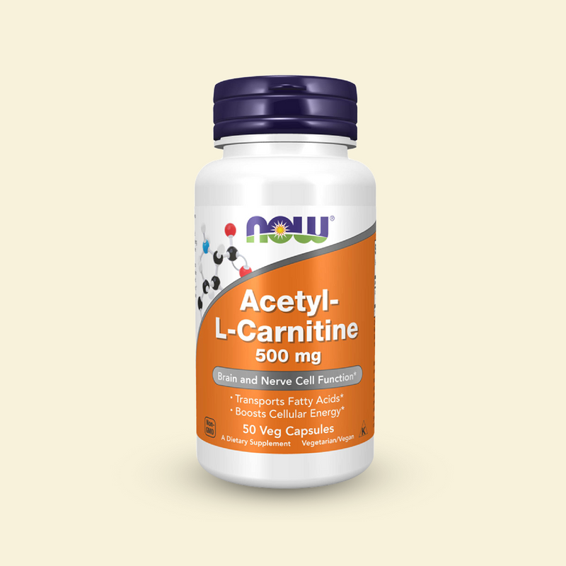 Acetyl L-Carnitine 500mg - 50 Cápsulas Vegetarianas