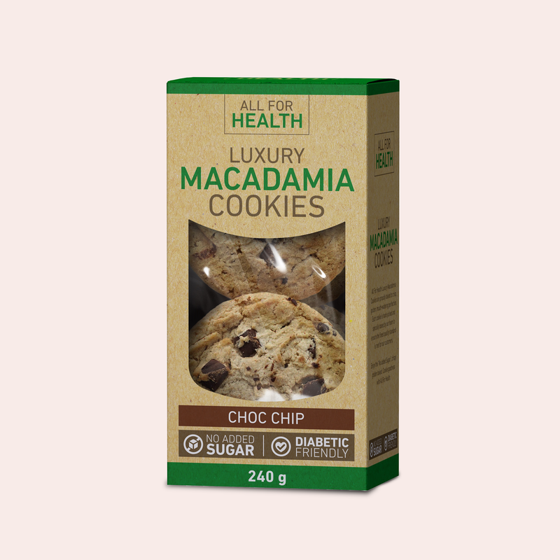 Luxury Macadamia Cookies Choc Chip - 240g
